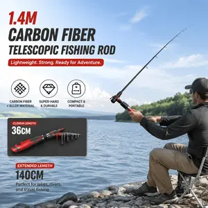 Carbon Fiber Extra Hard Casting Rod with 5.2:1 Reel, High Density Saltwater Freshwater Fishing Pole for Long Cast, Stream & Deep Sea Multi-Scenario Angling, Fishing Rods and Reels