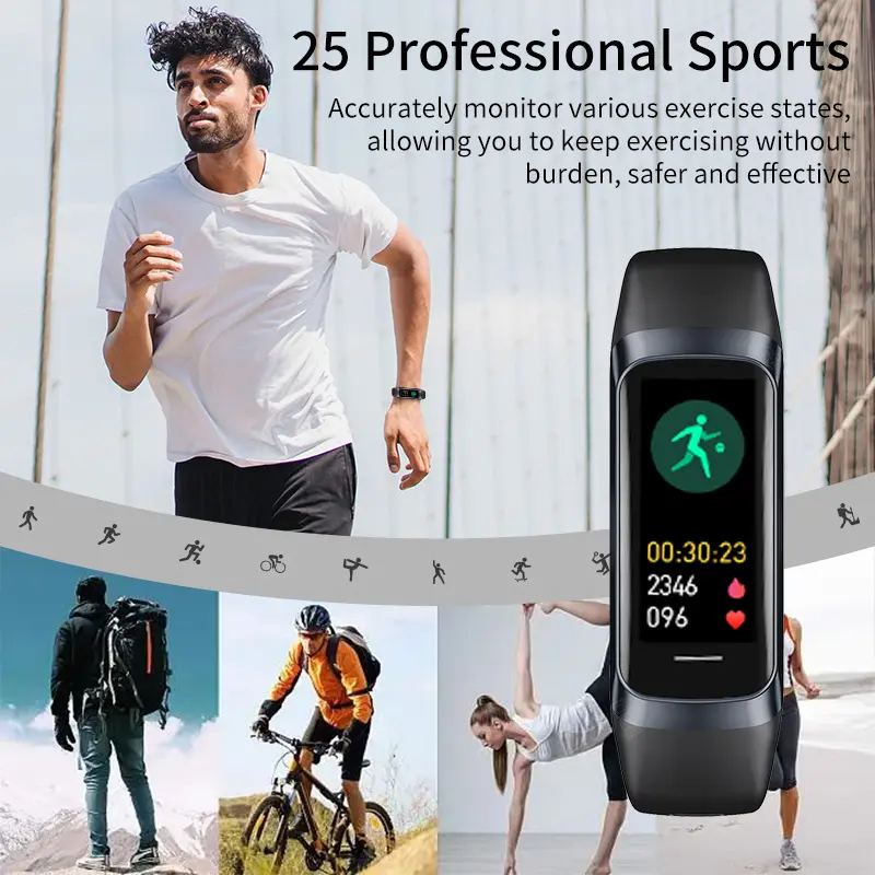 Smart Watch Men Smart Band Women Heart Rate Blood Smartwartch Waterproof Smart Bracelet Sport Fitness Tracker 2026 Bluetooth Magnetic