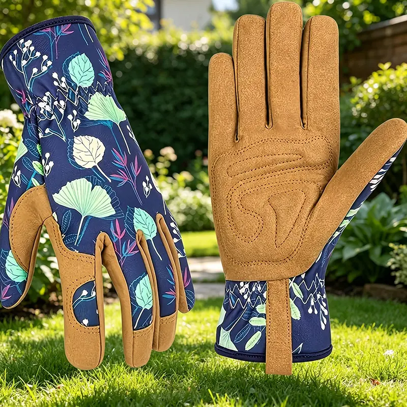 Women's Breathable Puncture-Proof Heavy Gardening Gloves - Anti-Wear, High-Durability, Extra Duty Nylon Gloves with Non-Slip Grip, Lead/PVC-Free, Suitable for Thorny Plants, Lawn Care, Extra Duty Gardening Gloves