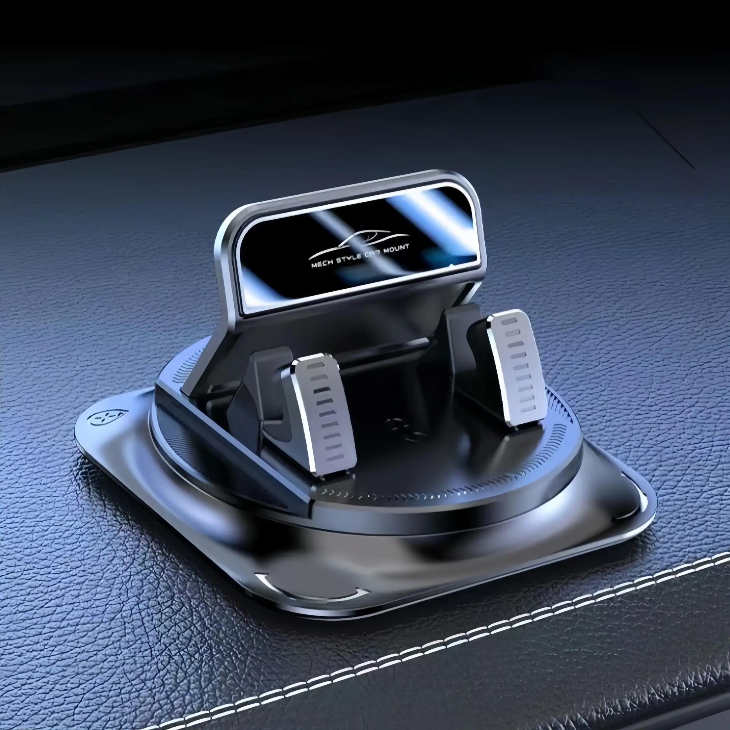 360 Degree Rotating Car Phone Holder, DurableAbs & Silicone Material, Non-Slip Design, Perfectfor Car Office Home Use