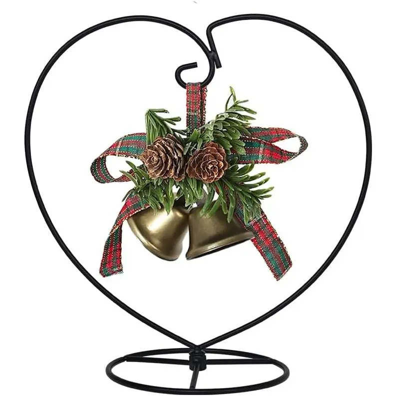 Ornament Display Stand, Ornament Stand Holder Iron Pothook Stand for  Glass Globe Air  Terrarium,  Ball, Christmas Ornament and  Wedding Decoration