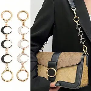 Bag Decoration Chain Moon Shape Extension Chain Shoulder Bag Handbag Bag Chain Lengthener Bag Shoulder Strap Extension Chain