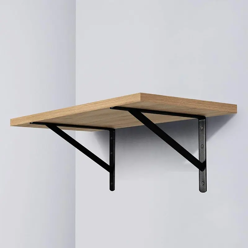 Wall Mounted Shelf Bracket, 6 Counts Thickened Wall Mounted Shelf Bracket, Triangle Shelf Bracket for Floating Storage Rack, Decor