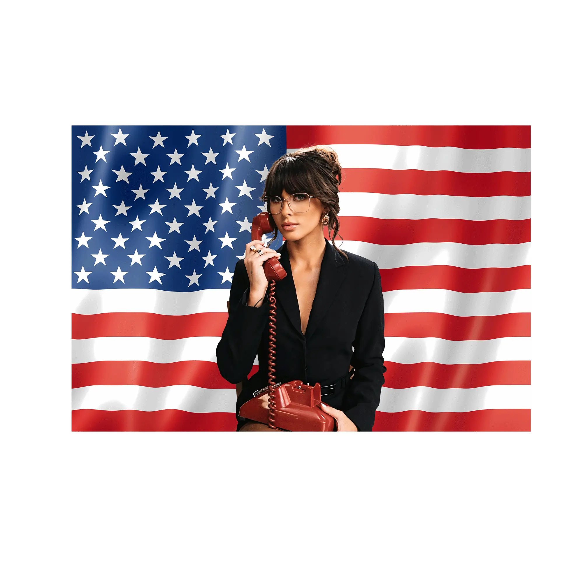 Country Rock Ella-Lagley American Flag Print Home Tapestry, Wall Hanging Decor for Music Fans, Music Room & Dorm flag tapestry gift apartment special