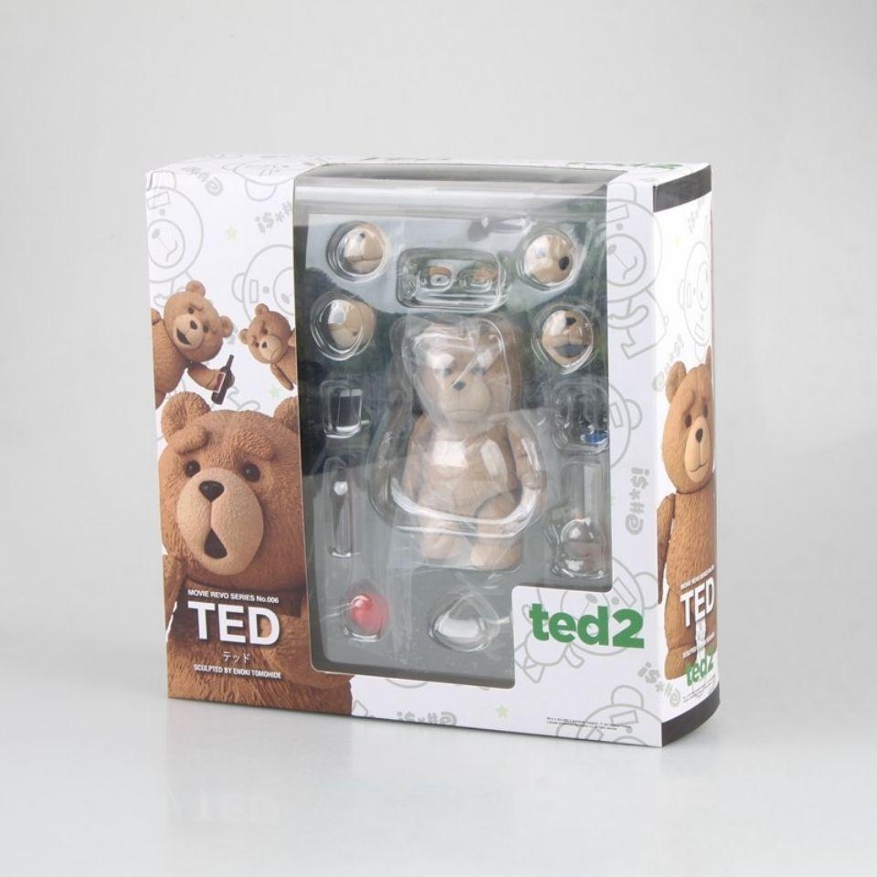 Ted 2 Figure Bjd Ted Teddy Bear Action Figure Revoltech No.006 Teddy Brick Figure Gk Movie Model Toy Gift