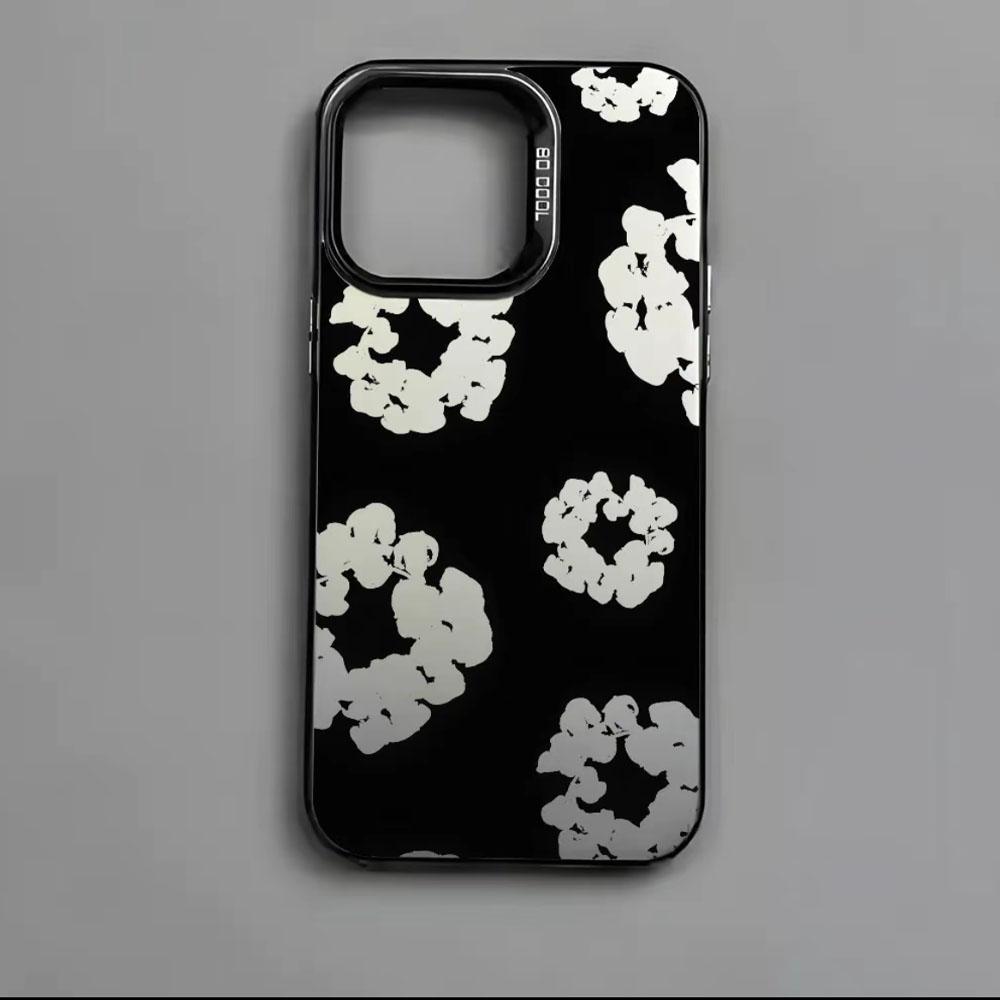 Luxury D-Denim T-Tears Phone Case for iPhone 17 Pro Max Air 16E 15 Plus 14 13 12 11 XR XS, Slim Anti-fall & Shockproof Matte Back Protective Cover