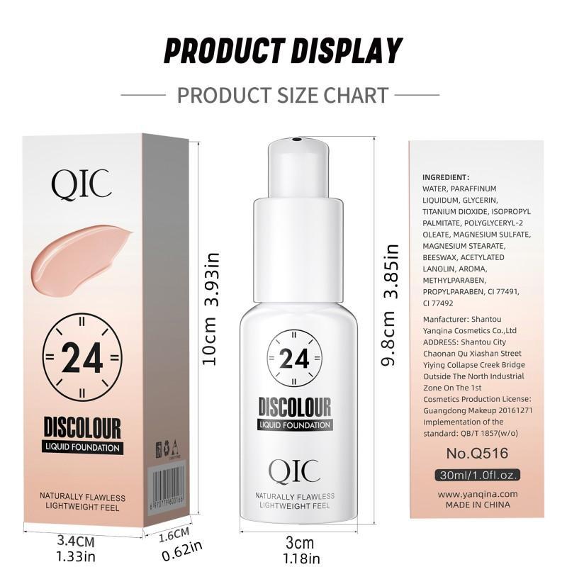 Long Lasting Color Changing Foundation, 1 Box Sweat Activated Foundation, Moisturizing Lightweight Concealer Foundation, Makeup Product for Women & Girls, Hydrating