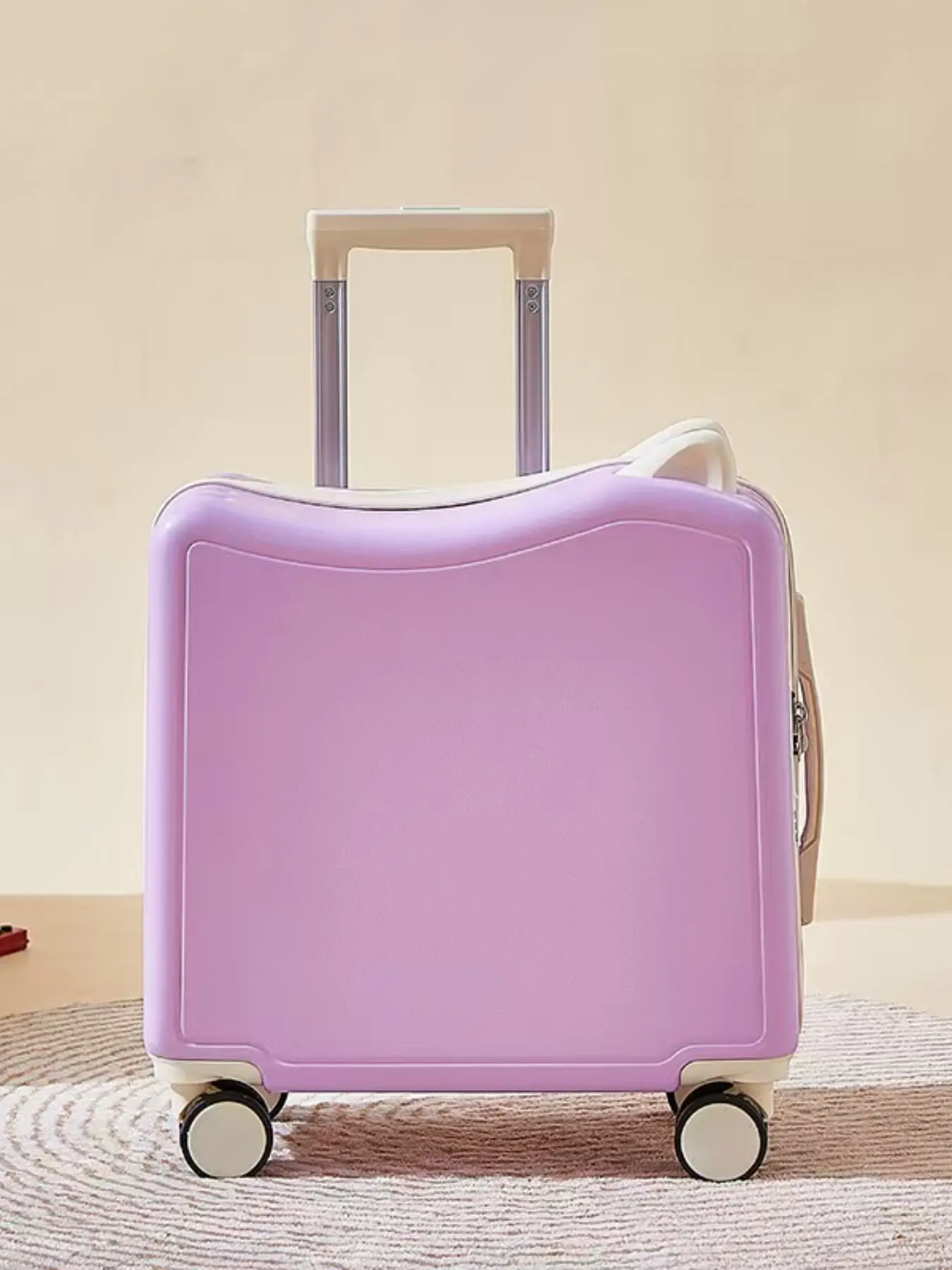 New Seating Ride-On Luggage, Rideable Luggage, Mini Horizontal Small Pull-Along Suitcase, Child-Sized, Directly Boarding Friendly