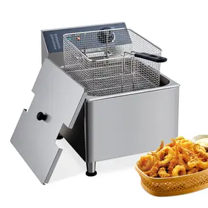 11L (2.9 Gallon) Single Tank & 22L (5.8 Gallon) Double Tank Stainless Steel Electric Deep Fryers
