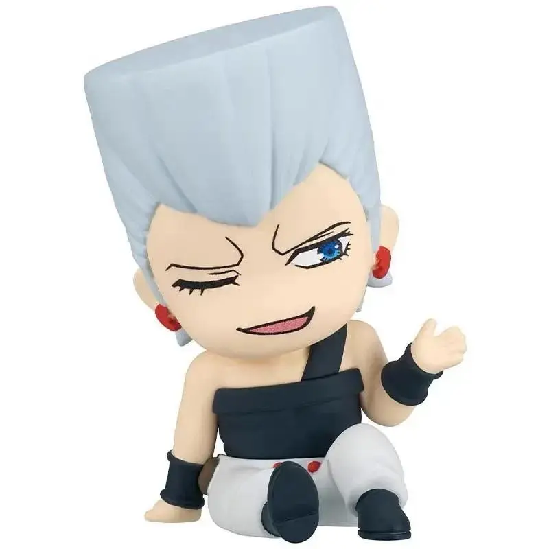 4pcs/Set Jojo's Bizarre Adventure Stardust Crusaders Big-Head Chibi Shoulder Sleeping Figures - Jotaro, Kakyoin, Polnareff, Iggy Anime Gashapon Toys for Anime Fans, Collectible Gifts, Jojo Cast