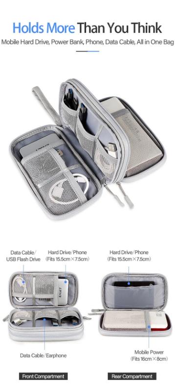 Wire Organizer Travel Bag Zipper Bag Portable  Storage Pouch Voyage Indispensable Holiday Accessories Travel