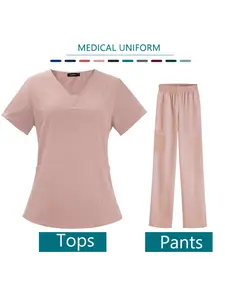 Women Breathable Comfort Hand Wash Uniform Workwear Lightweight Operating Room Work Uniform