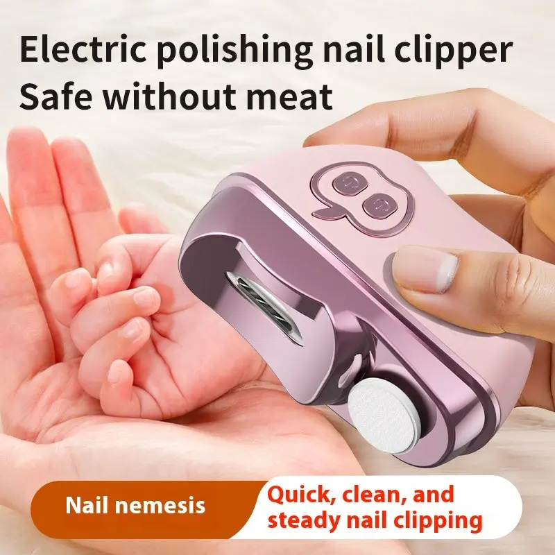 2-In-1 Automatic Electric Nail Clipper, Quiet Safe Nail Trimmer, Easy Care Nails, Perfect for Home Use & Travel Essentials