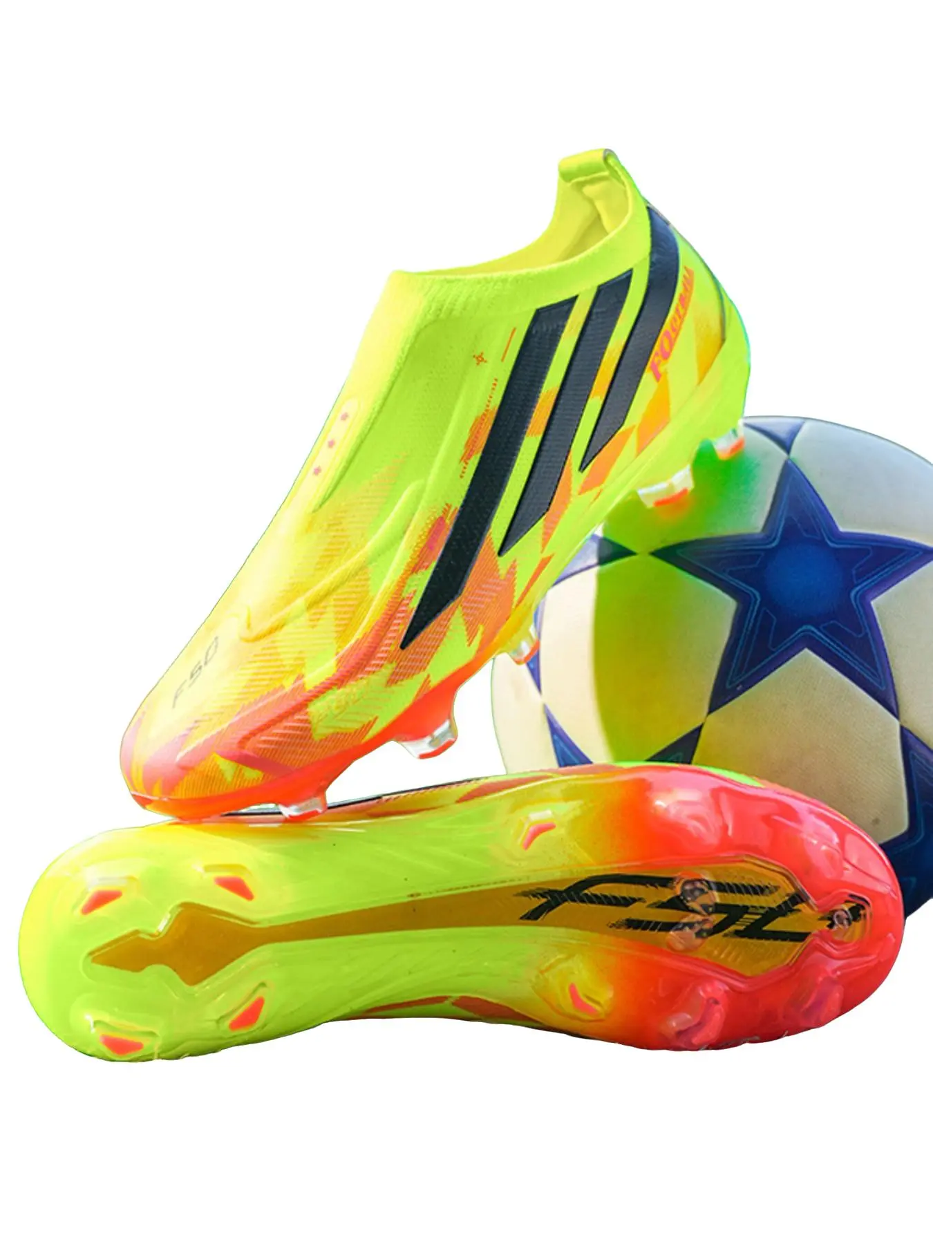 Unisex Professional Soccer Boots, Durable PU Leather Tpu Studs, Comfortable Ag Football Cleats, Ideal for Training & Matches