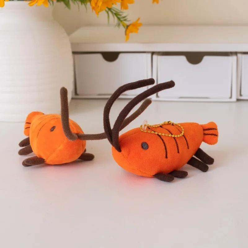 Kawaii Simulation Lobster Plush Keychain Mini Stuffed Toy Pendant Gift