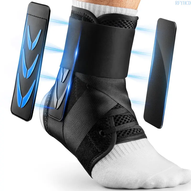 Ankle Brace, Trending Compression Support Ankle Sleeve Strap, Adjustable Stabilizing Ankle Protector, Breathable Sports Guard for Basketball Gym Workout Fitness Daily Training