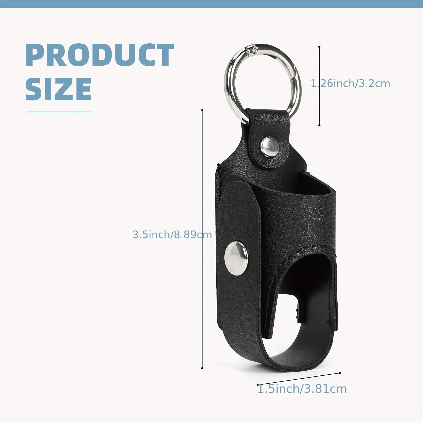 Faux Leather Inhaler Storage Bag, Portable Keychain, Keychain For Bags, Car Keychain, Outdoor Portable Inhaler Spray Bottle Cover, Lightweight & Anti-lost