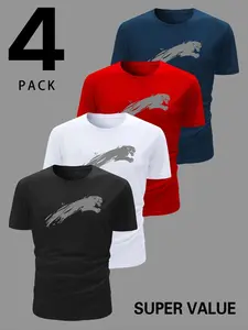 Minimalist Ink Cheetah Print Soft Comfort Street Tee, Loose-Fit Long Sleeve Top, Casual H-Type Design, Ideal for Outdoor Activities