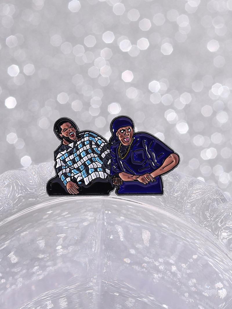 Unisex Punk Style Cartoon Character Brooch, Fashion Alloy Badge for Daily Clothing Decor, Trendy All-match & Exquisite Brooch for Birthday Gift, Fashion Accessory