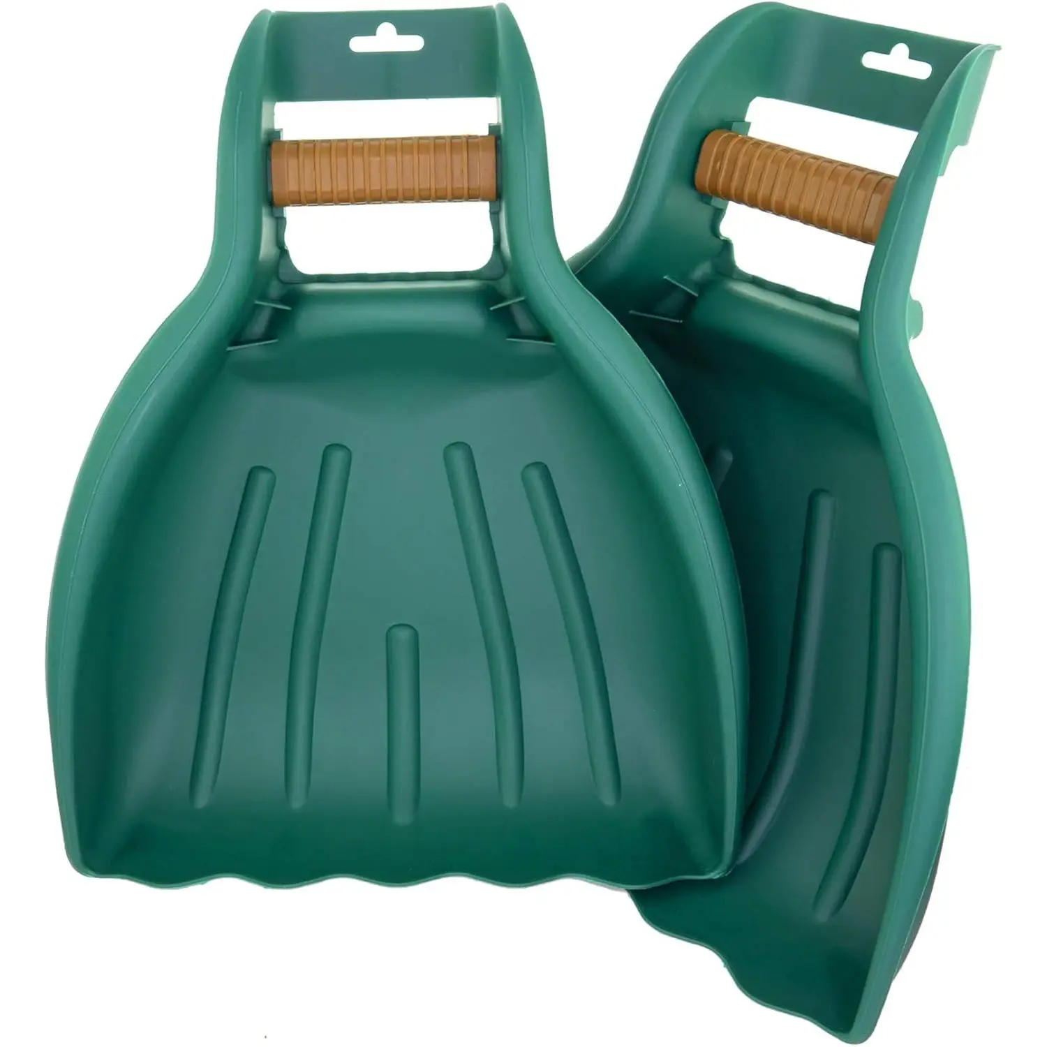 Leaf Scoops and Claws V2.0, 1-Pair (2 Pieces), Sturdy Ergonomic Grip Leaf Rake, Large Hand Held Garden Rake Grabbers Leaf, Garden Claw Lawn Grass Removal