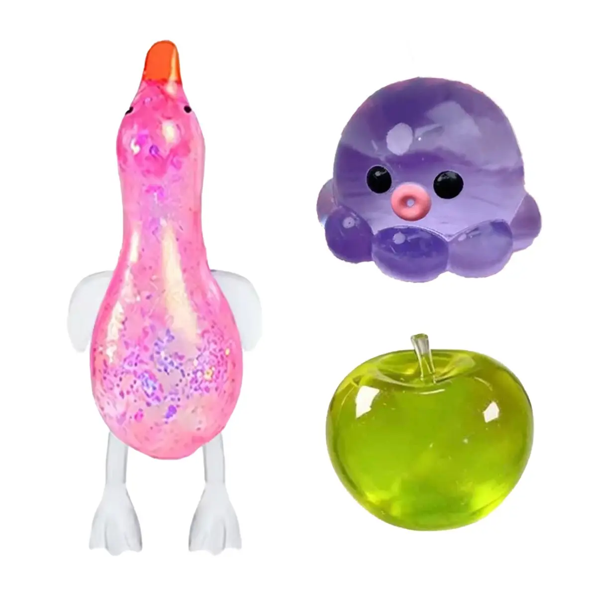 Sparkling Ducks, Children's Plush Toys, Animal Pressure Balls, Stress Relieving Sensory Toys, Easter Party Gifts, Glitter Duck Squishy