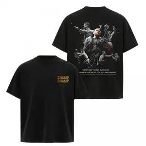 🥊🇮🇪 2-Sides Conor McGregor Shirt – Ultimate Fighting Boxing Shirt, Championship Conor McGregor Tshirt, Vintage 90s Graphic MMA Cozy Cotton T-Shirt, Unisex Streetwear Tee, Gift for UFC Fans, MMA Lovers