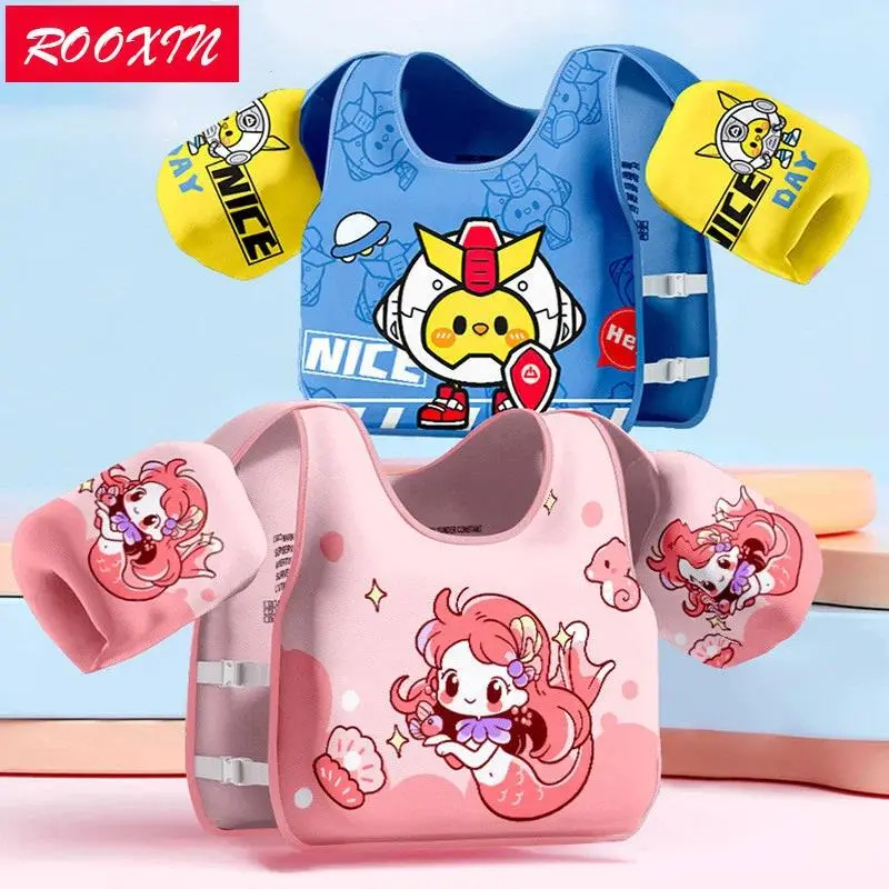 Rooxin No Inflation Swim Vest Buoyancy Vest Swimming Ring Tube Swim Accessory For Water Sports Swimming Arm Ring Swim Pool Float