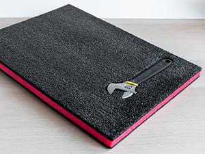 Tool Box Foam - Protective Inserts for, Polyethylene Tool Foam for, Cushion Insert for Toolboxes - 18" Black/Green (3 pack)