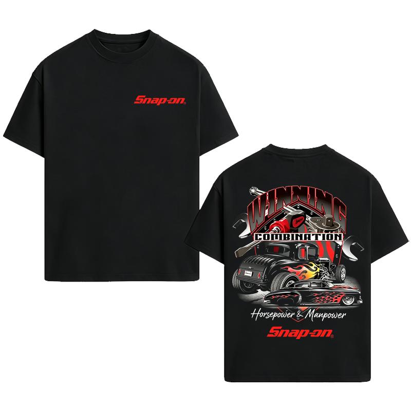 Snap On Winning Combination T-shirt Trucks Lover Shirt Top Menswear Cotton Made in USA Unisex Fit 90's Pro Street Design