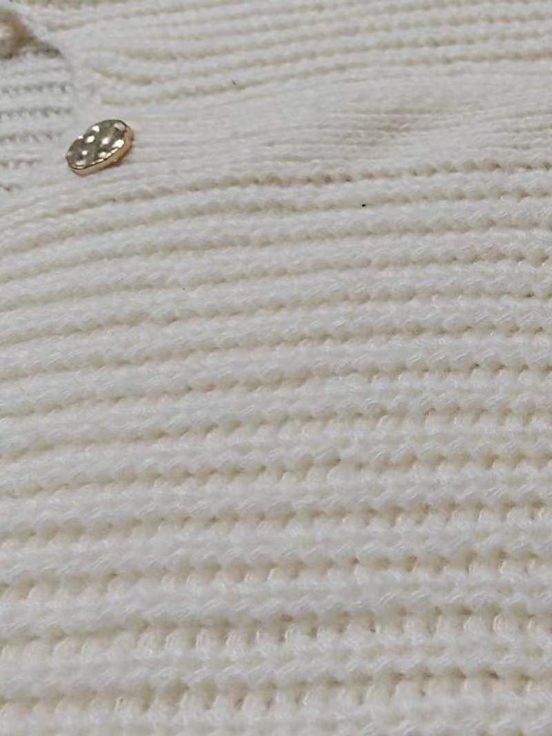 Women's Solid Color Cardigan, Casual Long Sleeve Button Front Knitwear for Fall & Winter, Fashion Women's Knit Clothing for Daily Wear, Tops, Basic Clothe