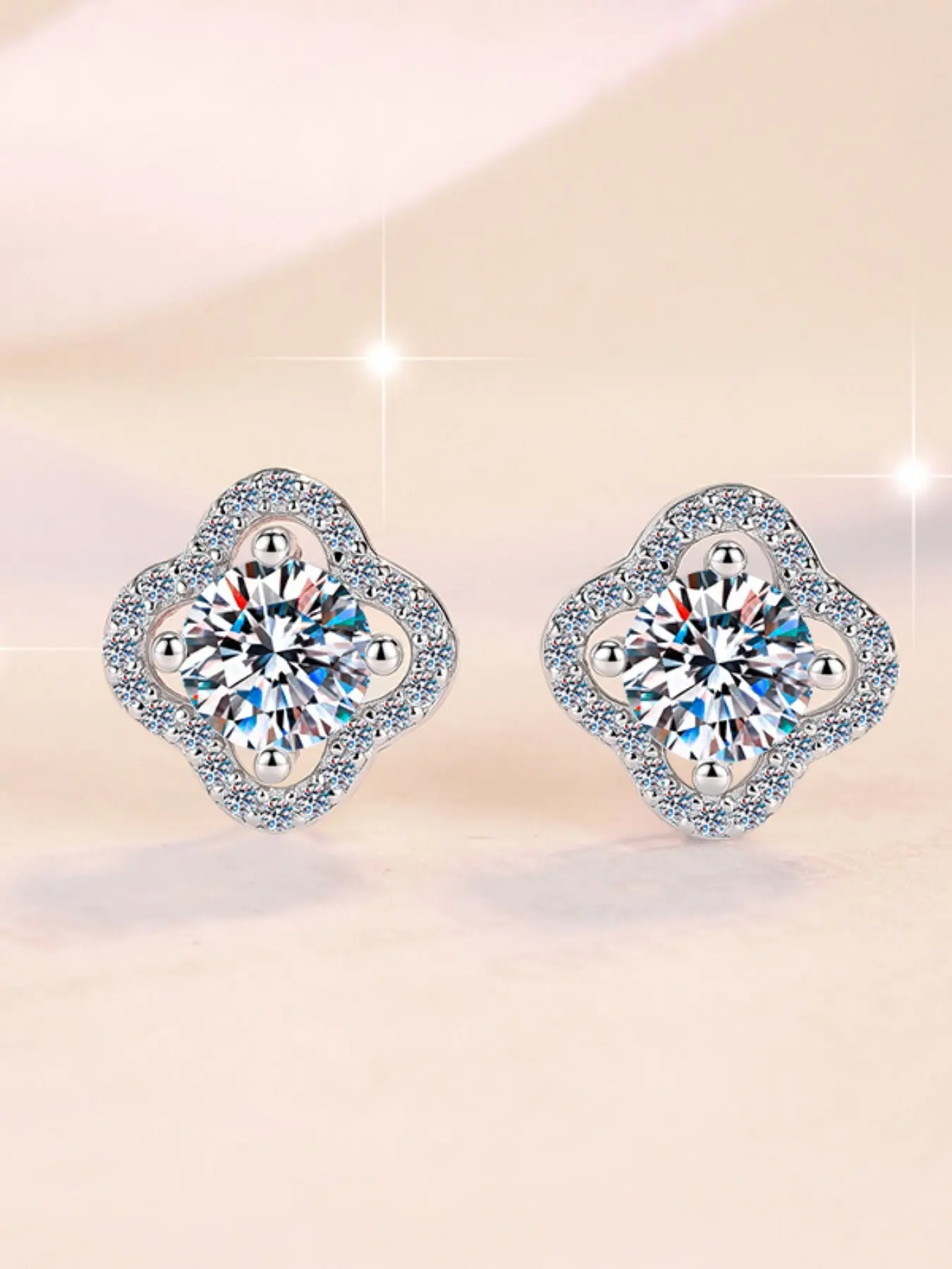 Pure Silver Women's Earrings, Clover Design, Summer Bestseller, Luxury Fashion Jewelry, Fashionable Jewelry Accessories, Wholesale Factory Direct