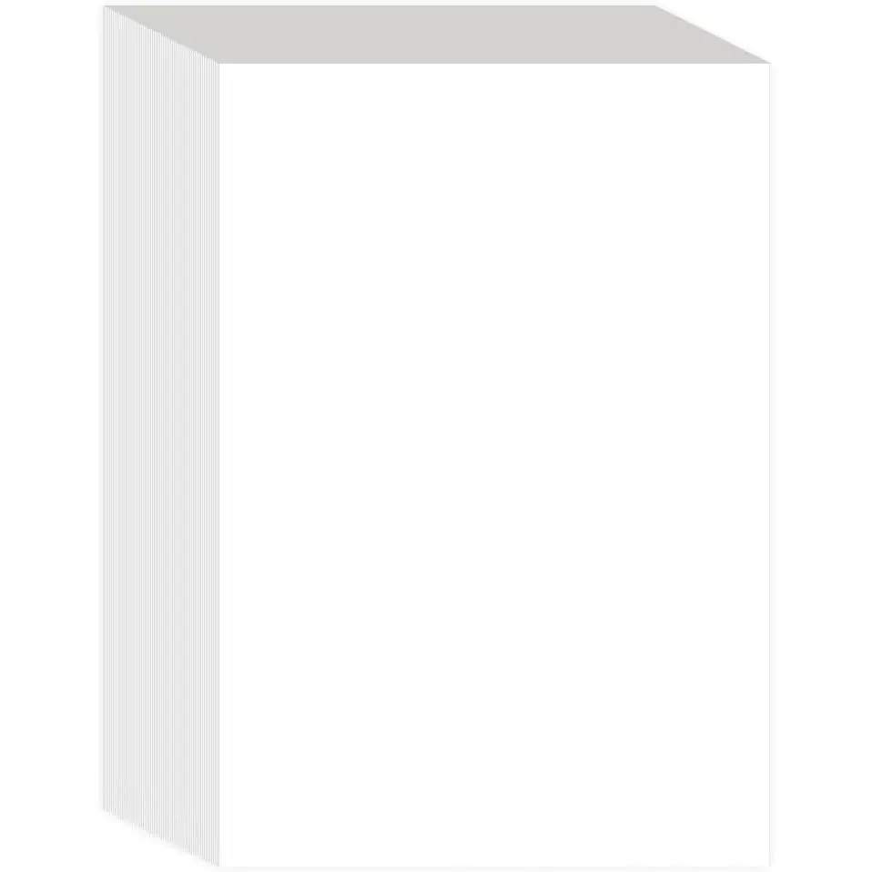 8" x 10.5" Blank Printer Paper - 100 Sheets/200 Pages Blank Loose-Leaf Papers, Copy Paper Printing in Office//School, 100gsm Blank Paper
