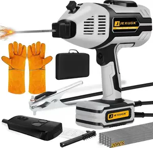 Portable Welding Machine Handheld ,110V 20-180A Arc Stick Welder With IGBT Inverter 6Variable Current Adjustment, Welding Tool Set for 3/32"-1/8" Welding Rods , DIY,Professional Use