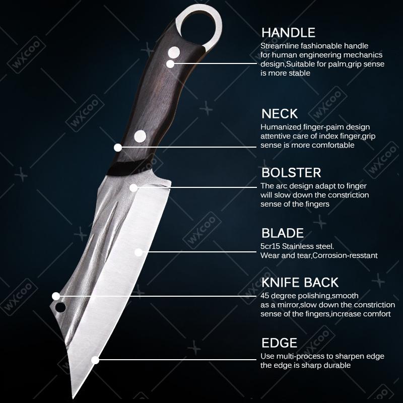Professional Kitchen Knife Stainless Steel Boning Knife Slicing Knife Cutting Knife Multi-functional Kitchen Knife Set Killing Knife