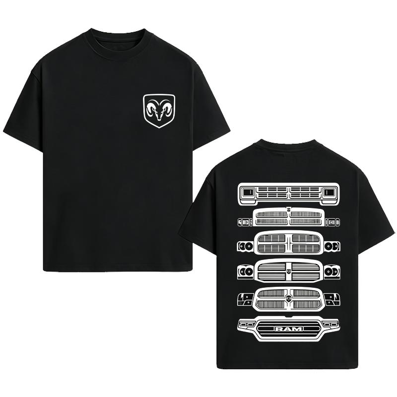 Retro Men'S Short-Sleeved T-Shirt, Men'S Classic Pickup Truck Series T-Shirt, A Gift For Ram Fans, An Ideal Gift For Car Enthusiasts, A Birthday Gift For Your Husband