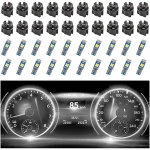 This value pack of 20 T5 wedge LED lights ensures you always have reliable replacements for your instrument panel and shift indicators.
