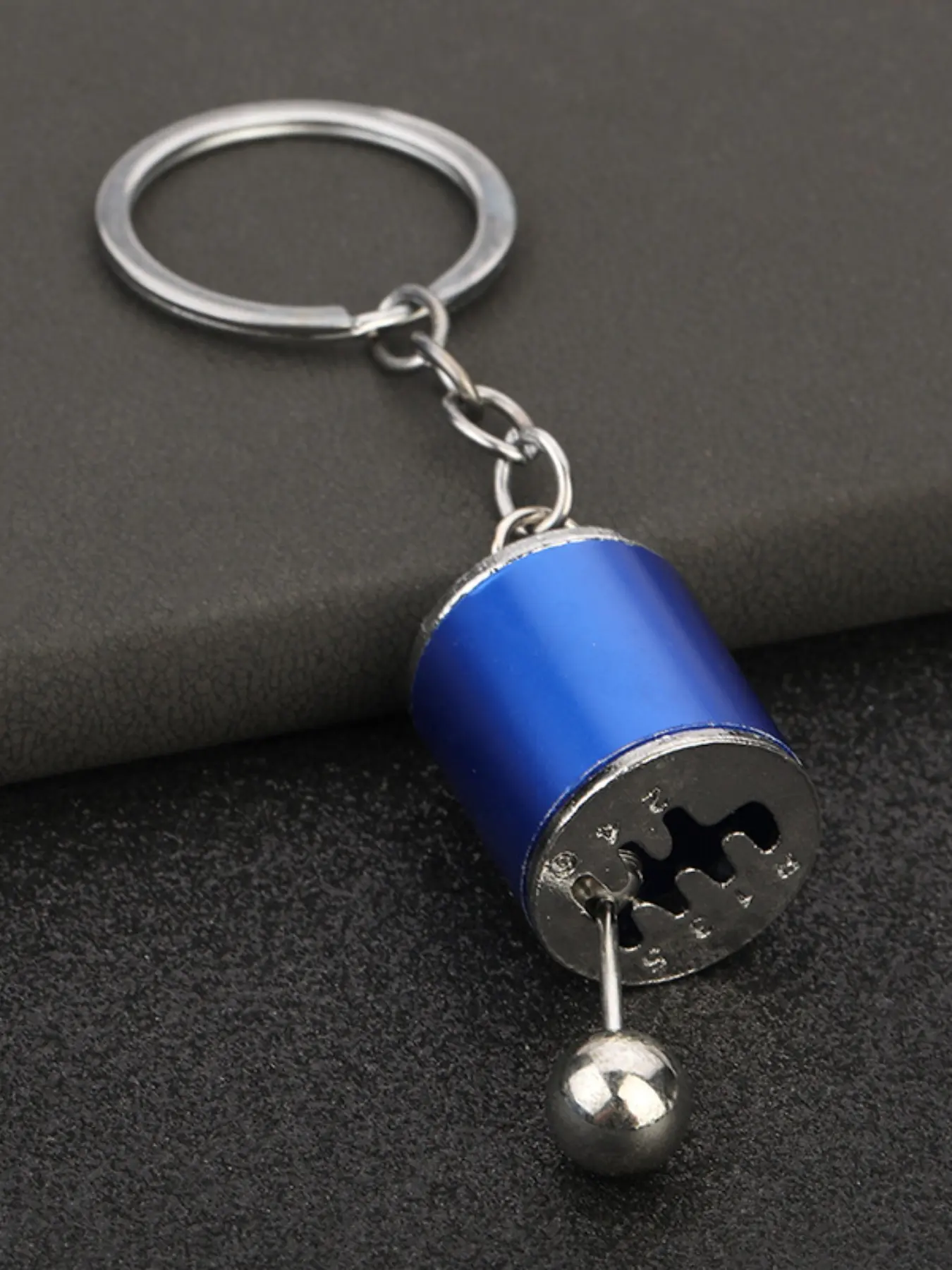 Creative Car Manual Gear Model Fashionable Alloy Keychain, Metal Shift Lever Key Ring, Stress Relief Gift, Small Souvenir, 1pcs Auto Modification Accessory