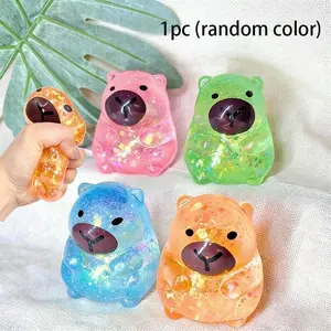 Cute Capybara Malt Candy Stress Relief Toy, Slow Rebound Interactive Fun Gift, Perfect for Kids and Adults, 1pc Pressure Release Plaything
