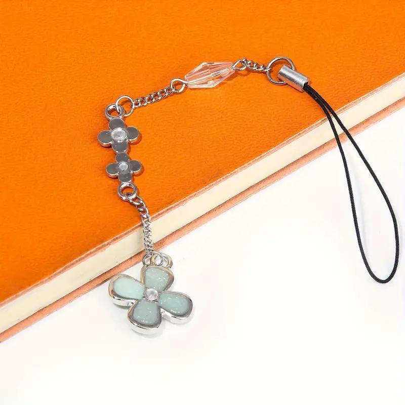 Four-leaf Clover Design Phone Chain, 1 Count Cute Phone Lanyard, Fashion Phone Strap for Women & Girls, Mobile Phone Decoration Accessories
