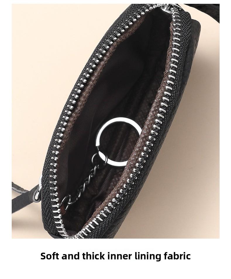 Mini Handheld Clutch for Women Double Zipper Coin Purse with Multiple Card Slots Small Portable Wallet for Coins Cash & Essentials Everyday Use