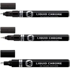 Liquid Chrome Marker Set - 1mm, 2mm and 4mm