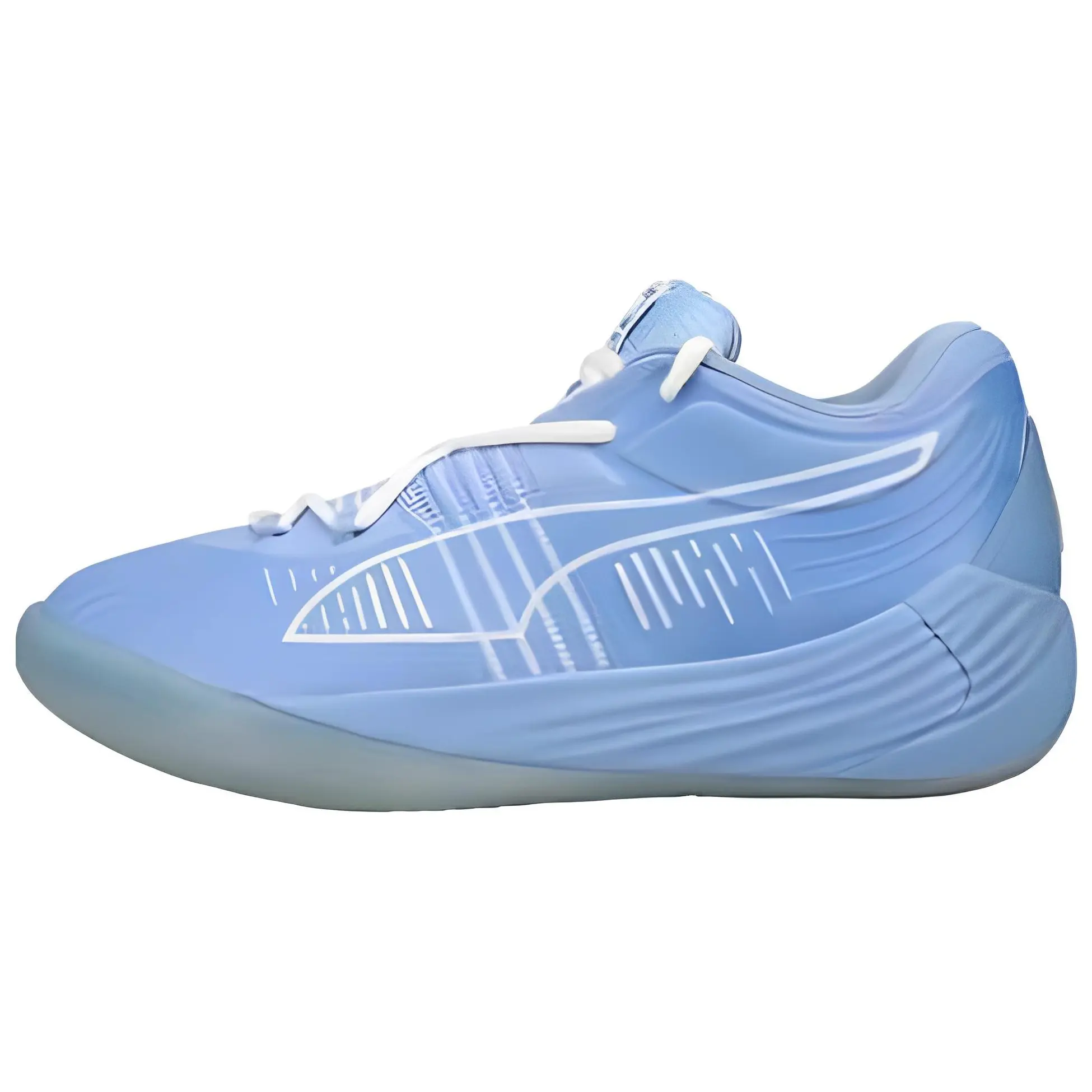 PUMA Fusion Nitro Elf Fashion Versatile Shock Absorption Non-Slip Wear-Resistant Low-Top Basketball Shoes 377168-01