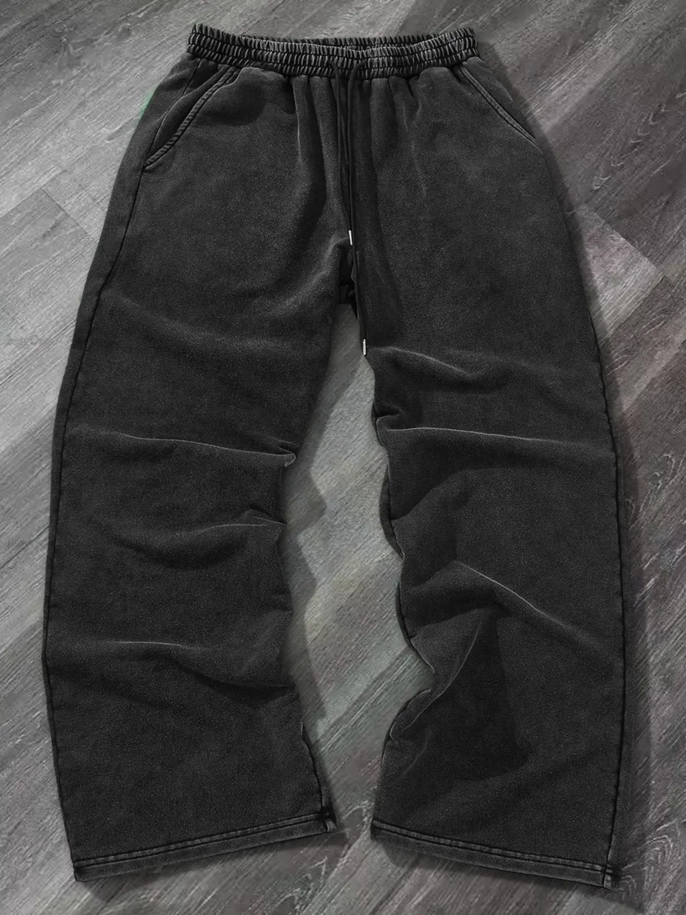 Spring Summer Unisex Cargo Jeans, Multi-Pocket Loose Fit Oversized Drawstring Pants, Trendy Casual Long Denim Trousers for Daily Wear