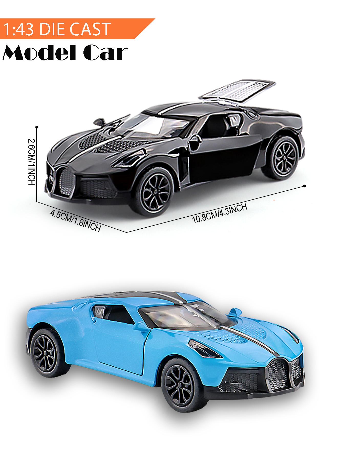 1:43 Scale 4 Inch Die Cast Model Race Car Toy with Pullback Action Alloy Model Car for Collection and Ornament Birthday Gift Boy