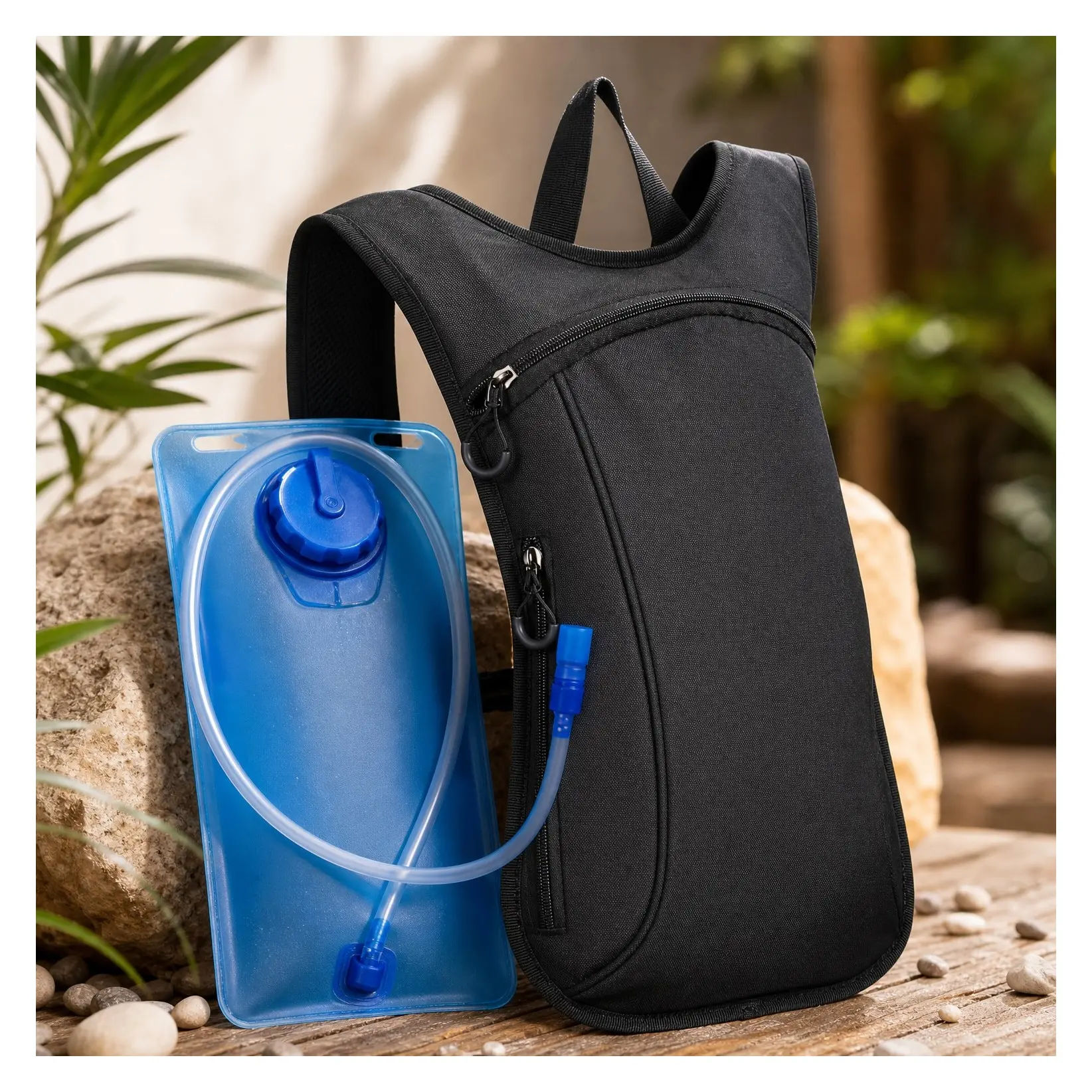 Rave Hydration Pack Backpack with 2L Water Bladder for Women Men – Leak Proof, Lightweight Festival Hydropack Hydro Pack for Teens, Party, Hiking, Running, Outdoor SportsGift