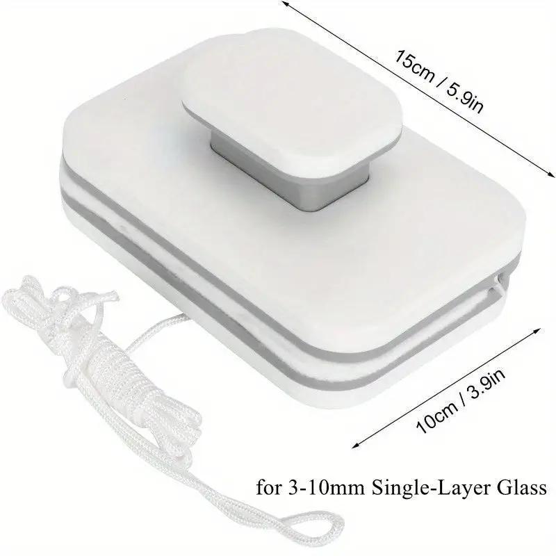 Magnetic Window Cleaner for Single Pane Glass, Handheld No Battery Required Strong Magnetic Adsorption for High-Rise & Home Windows