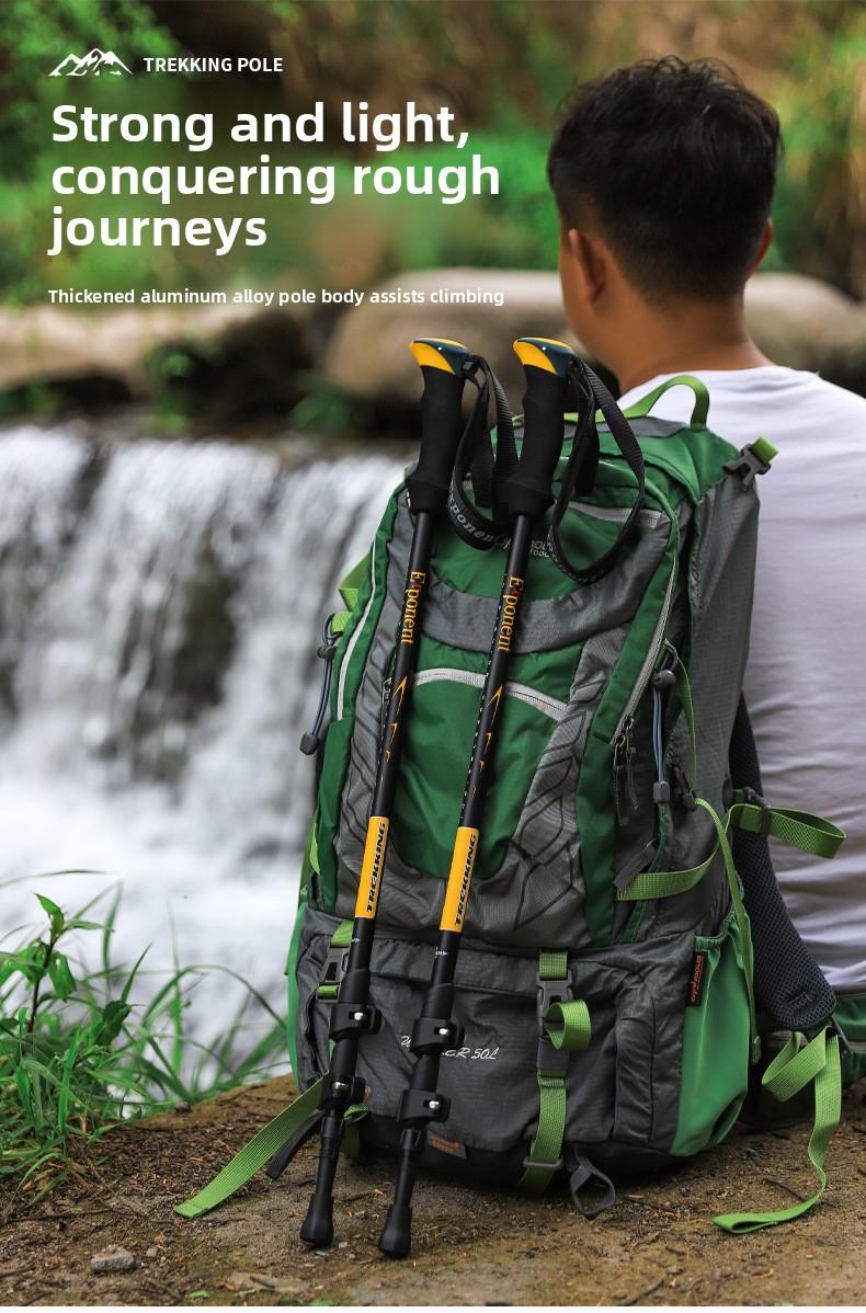 Abuda Outdoor Hiking Poles, Ultra-Light External Lock, 7075 Material, Trekking Poles, Walking Sticks, Walking Poles