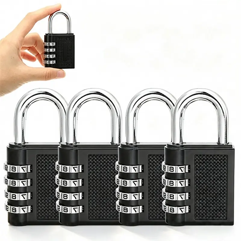 4pcs Combination Storage Locks, Suitable for Wardrobes, Cabinets, Personal Storage, Compact Knob Design, Durable Metal, Keyless Operation