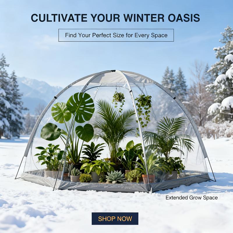 Large Pop-Up Bubble Tent with Screen Room | Plant Protection Cultivation Tents, Sports Tents for Cold Weather, Outdoor Clean Camping Tents, Suitable for Plant Cultivation, for cold Protection, Event Viewing, Hiking, Fishing, Camping, Sealed Floors