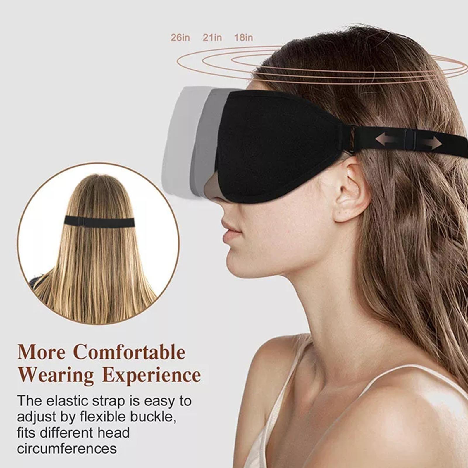 3D Sleep Mask Blindfold Sleeping Aid Eye Mask Soft 99% Slaapmasker Foam Blockout Memory Mask Face Cover Light Eyeshade Eye X8F1
